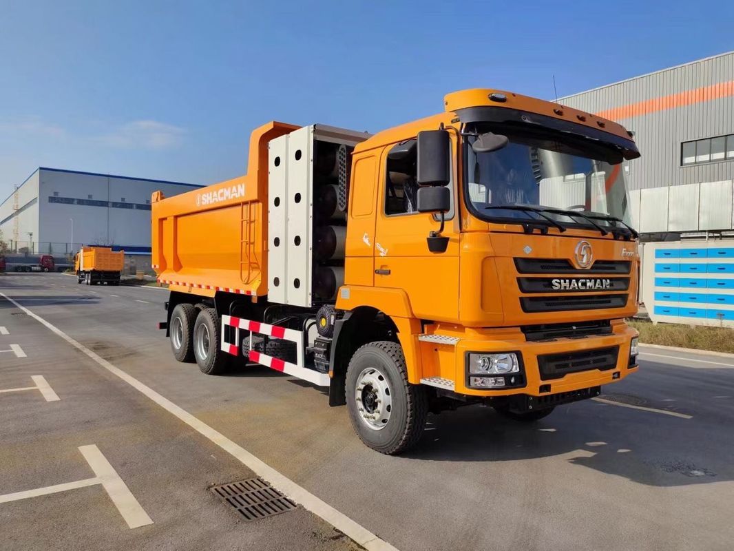 SHACMAN F3000 6x4 CNG Dump Truck 10JSD180 QH50 spline Transmission 340 Hp/430Hp 12.00R20 Tires
