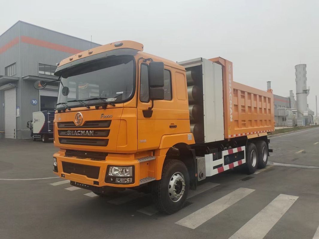 SHACMAN CNG Dump Truck F3000 6x4 430 EuroV Yellow