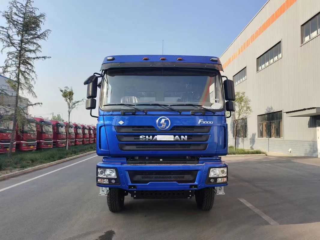 Blue CNG Dump Truck F3000 SHACMAN Heavy Duty Truck 6x4 430 EuroV