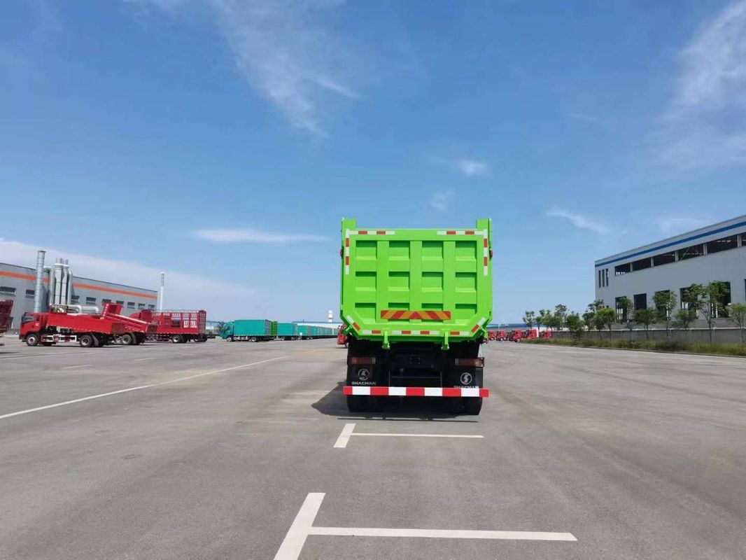 10 Wheels SHACMAN F3000 CNG Dump Truck 6x4 Euro V WEICHAI-430HP Green Perfect For Construction And Mining
