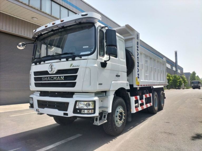 SHACMAN F3000 Dump Truck 6x4 400 EuroII White Tipper 300L aluminium alloy fuel tank