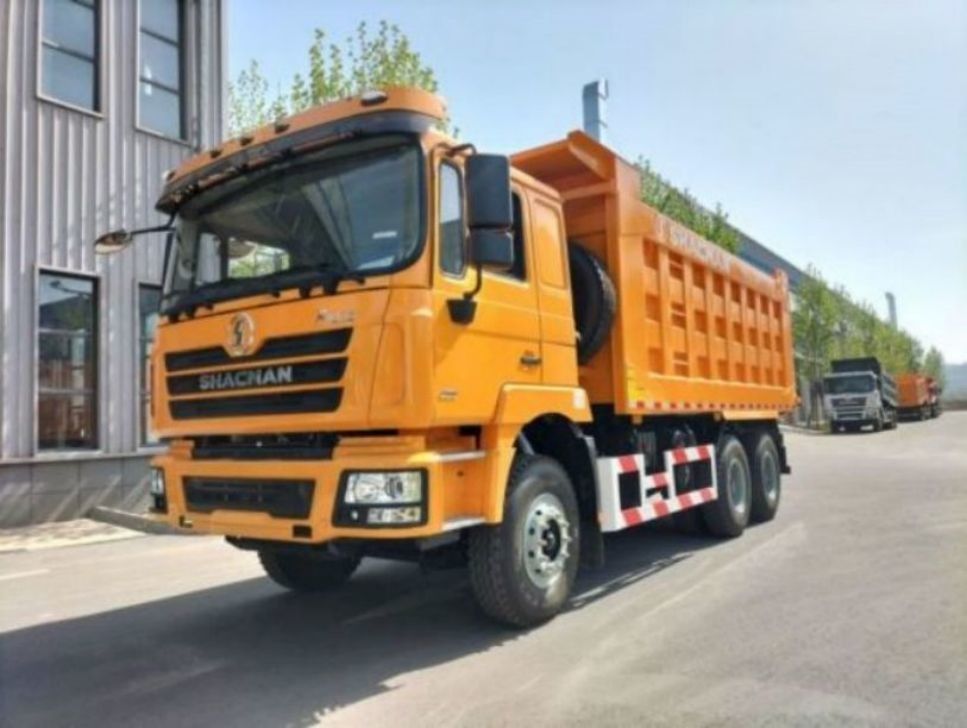 New Heavy Duty SHACMAN F3000 Tipper Dump Truck 6x4 380 EuroII Yellow 10 Wheels