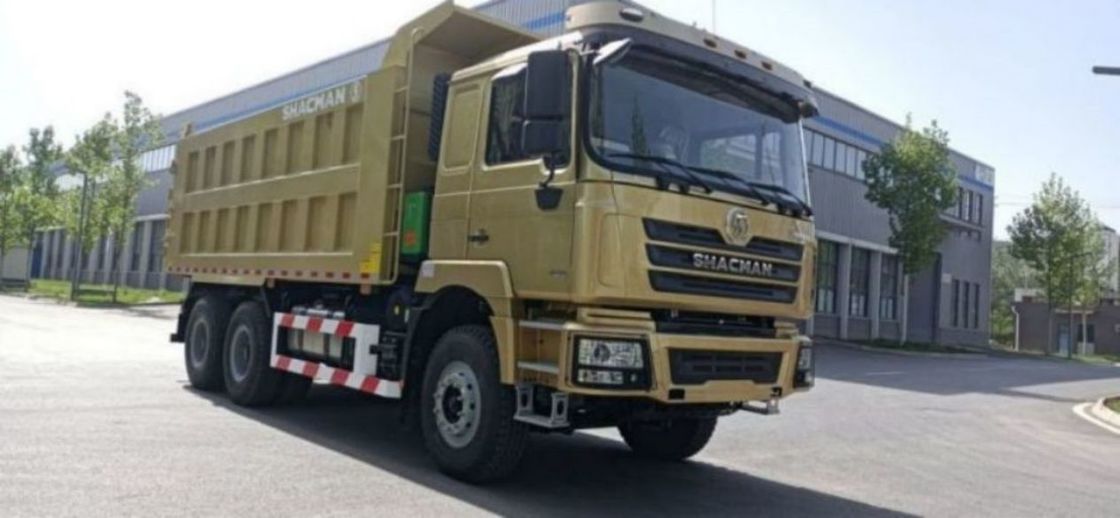 10 tires Dumper SHACMAN F3000 Tipper Truck 6x4 375 EuroV Gold WEICHAI Diesel Engine