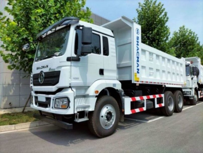 SHACMAN F3000 Dump Truck 6x4 WEICHAI engine 420Hp Euro II White Tipper with 10 tires