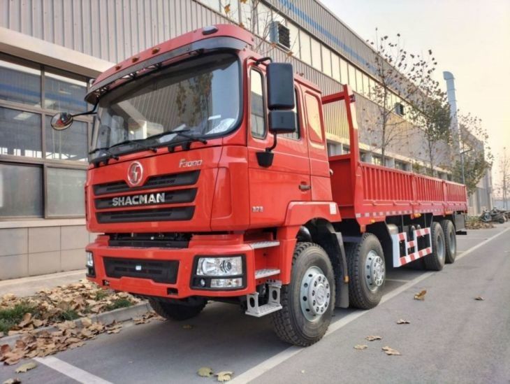 EuroII Red SHACMAN F3000 Lorry Truck 8x4 430Hp Tipper Truck