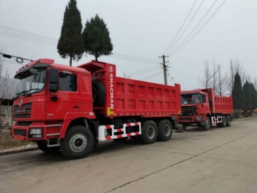 SHACMAN 10 Wheels Heavy Duty Dump Truck F3000 6x4 375Hp EuroV Orange Tipper
