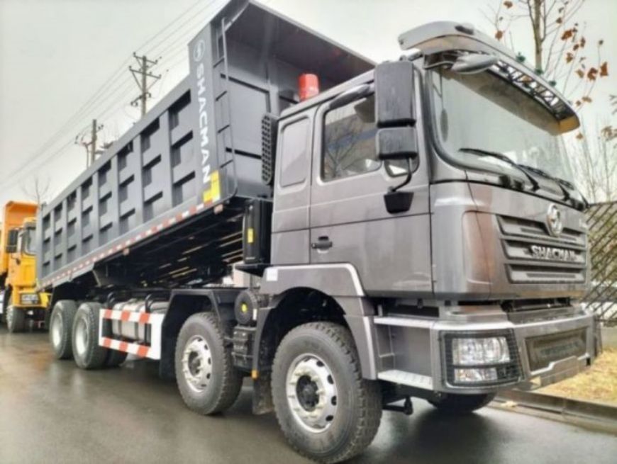 SHACMAN F3000 Dump Truck 8x4 380Hp EuroII Gray WEICHAI engine Tipper 12 wheeles