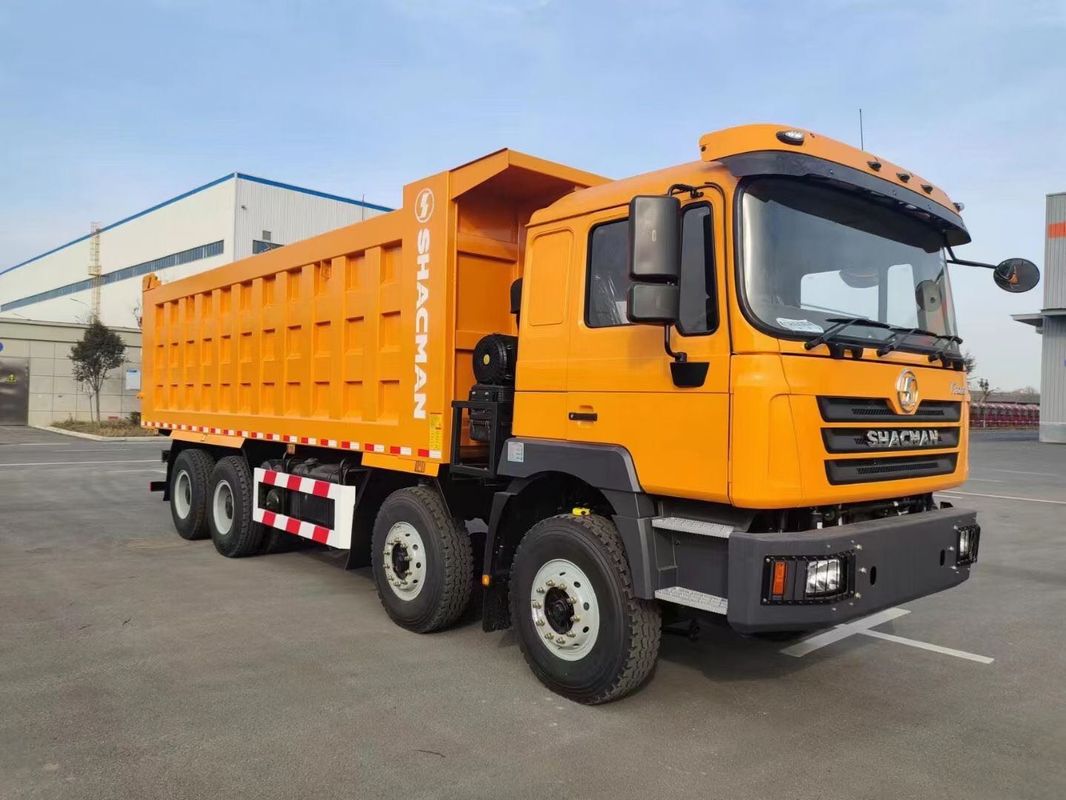 SHACMAN F3000 Tipper Dump Truck 8x4 380Hp EuroII Orange 12 Wheels WEICHAI engine