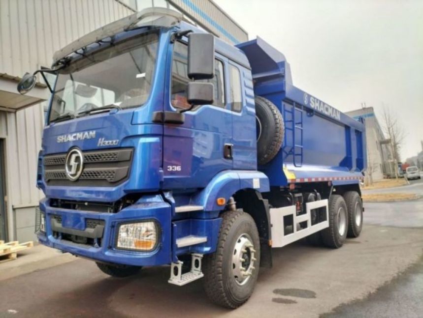 SHACMAN Dump Truck 6x4 H3000 340 EuroII Blue Cargo box for u-type tipper