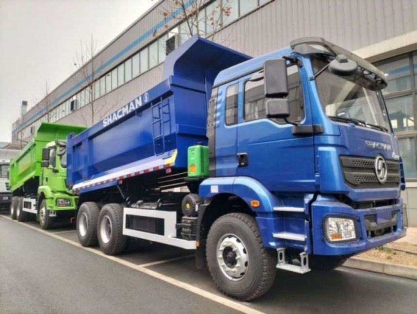 SHACMAN Dump Truck 6x4 H3000 340 EuroII Blue Cargo box for u-type tipper