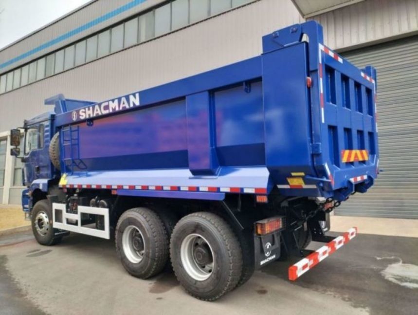 SHACMAN U-Cargo box Dump Truck 6x4 H3000 380 EuroII Blue Tipper Standard cab 12.00R20 tires