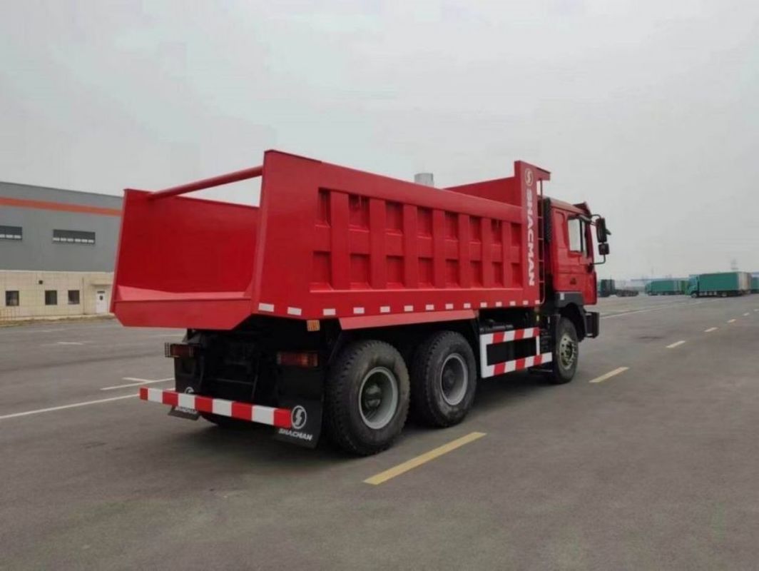 10 Tries SHACMAN Red Dumper Truck F3000 Dump Truck Vehicle 380HP For Mining