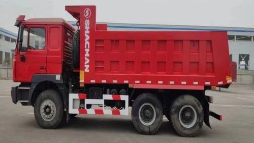 10 Tries SHACMAN Red Dumper Truck F3000 Dump Truck Vehicle 380HP For Mining