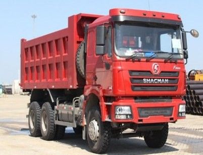 10 Tries SHACMAN Red Dumper Truck F3000 Dump Truck Vehicle 380HP For Mining