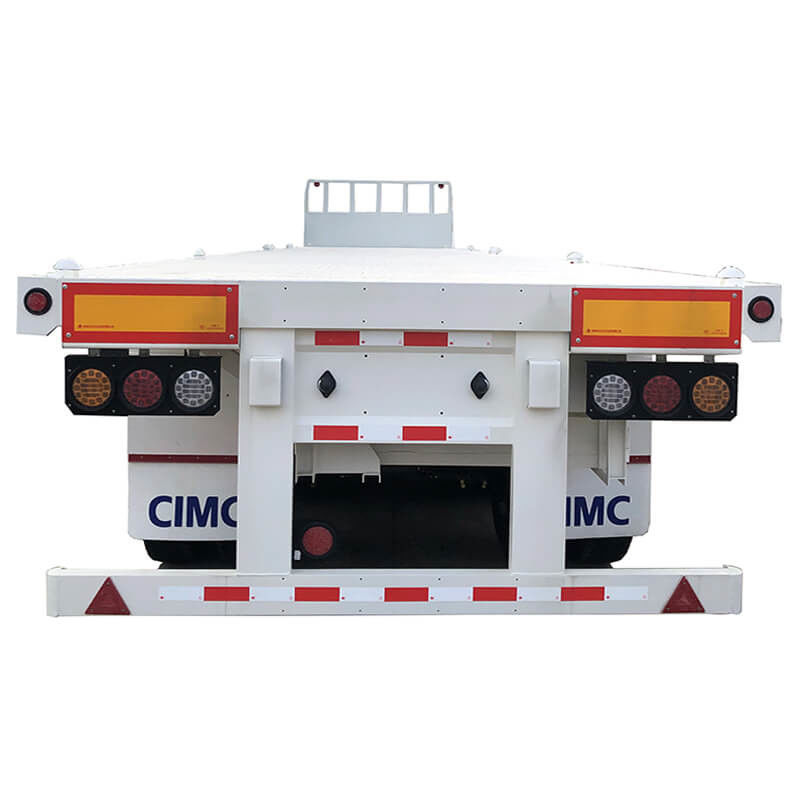 CMCC 3 Axles 40 Tons 40ft Extendable Flatbed Semi Trailer for Heavy Transport