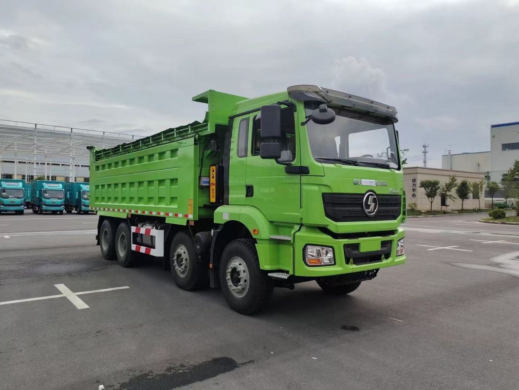 New Heavy Duty SHACMAN H3000 Dump Truck 8x4 375Hp EuroV Green 12 Wheels Tipper