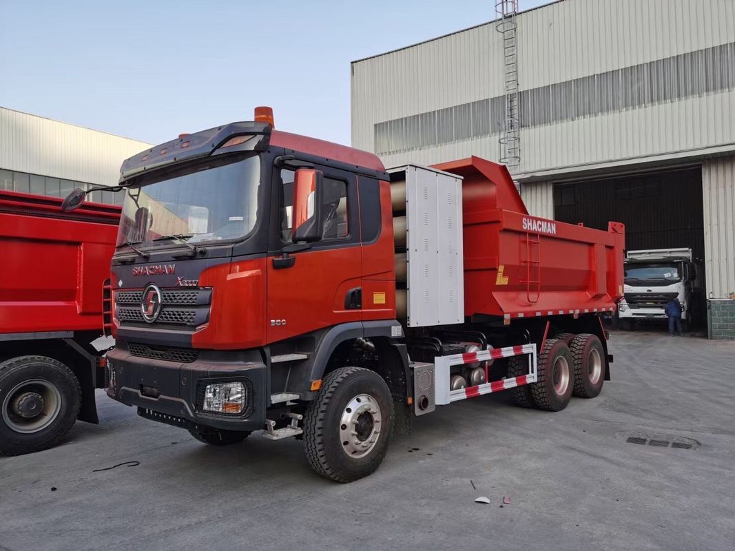 EuroV SHACMAN X3000 CNG Dump Truck 6x4 10-Wheeler 430Hp Engine WEICHAI