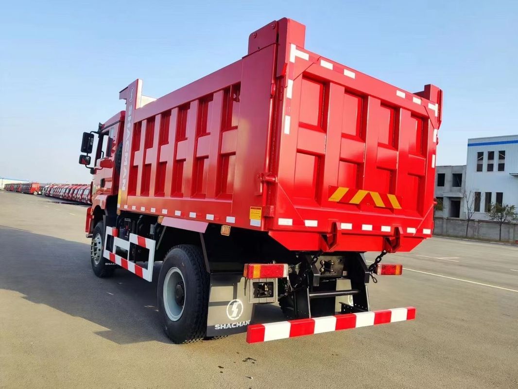 Red SHACMAN Heavy Dump Truck 6-Wheeler Dump Truck H3000 4x2 300Hp Euro II 3800mm