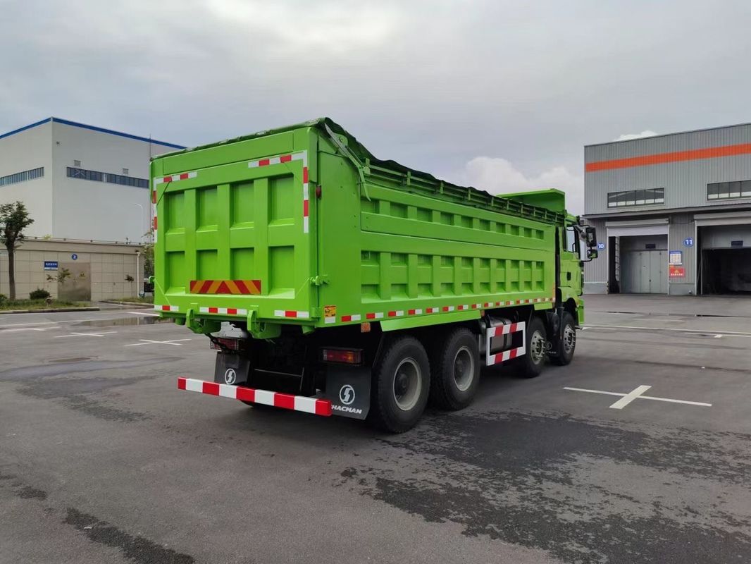 New Heavy Duty SHACMAN H3000 Dump Truck 8x4 375Hp EuroV Green 12 Wheels Tipper