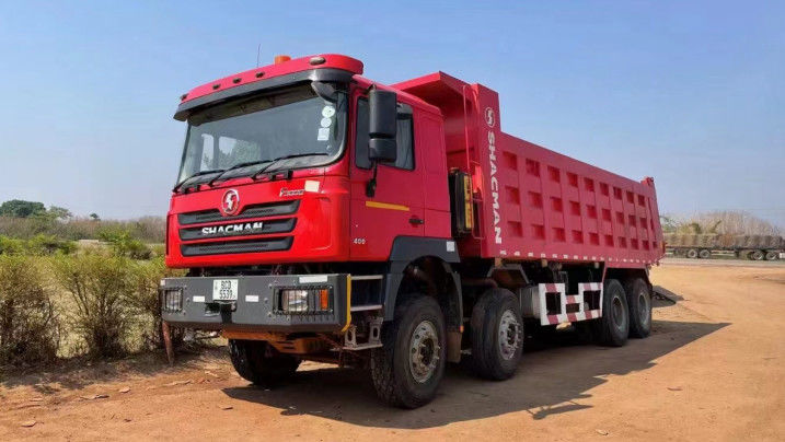 SHACMAN F3000 Tipper Dump Truck 8x4 380 EuroII Red WEICHAI Diesel Engine