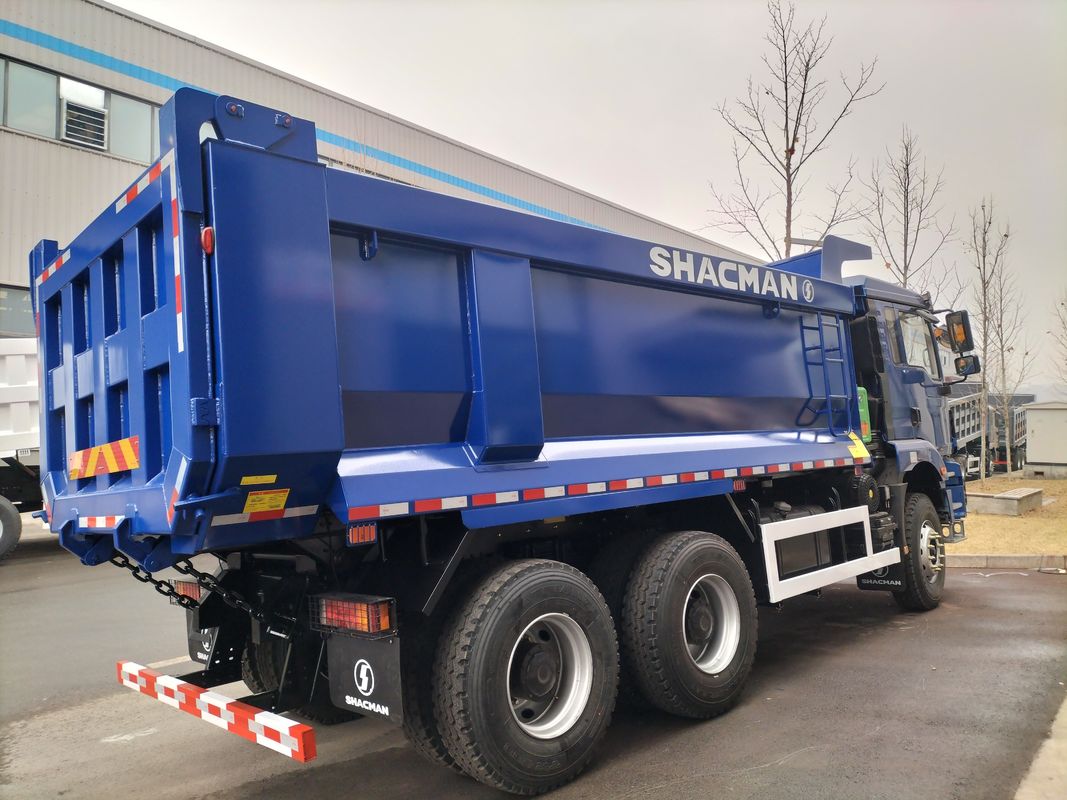 10 Tyres SHACMAN H3000 Dump Truck 6x4 380Hp EuroII Blue U-type tipper