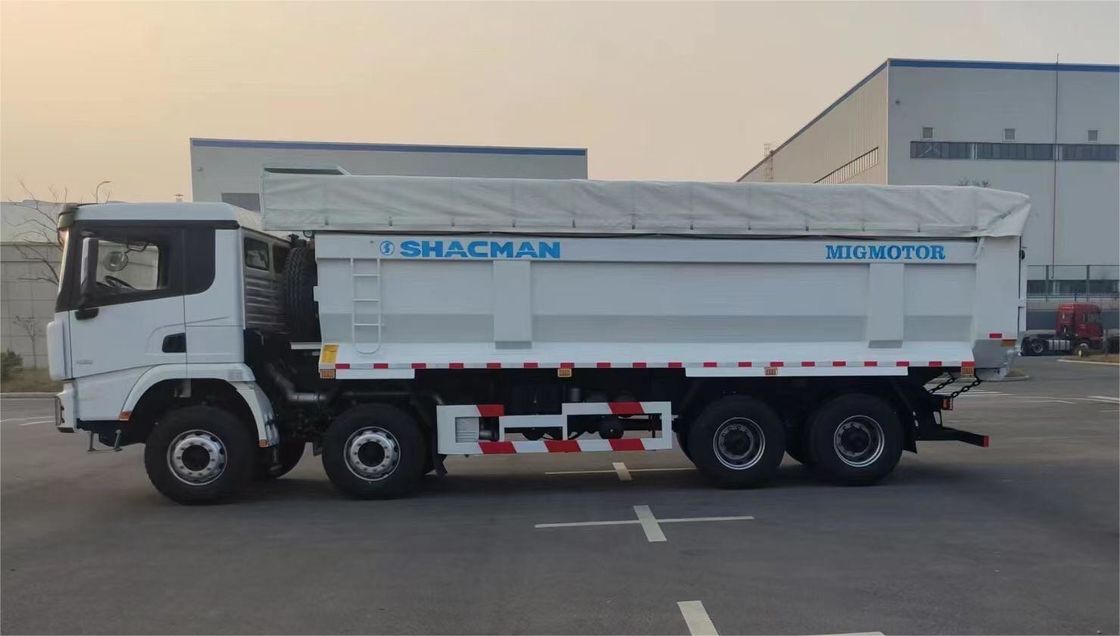 SHACMAN 8x4 440HP EuroV Heavy Dump Truck White 20 - 30 Tons Tipper Dump Truck