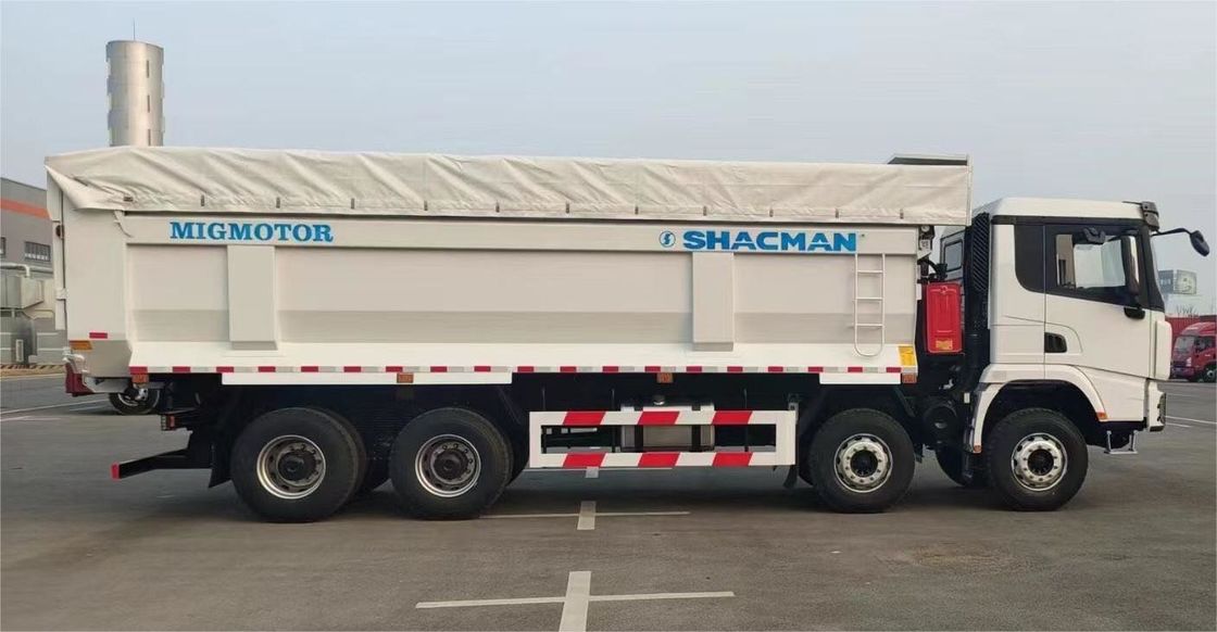 SHACMAN 8x4 440HP EuroV Heavy Dump Truck White 20 - 30 Tons Tipper Dump Truck