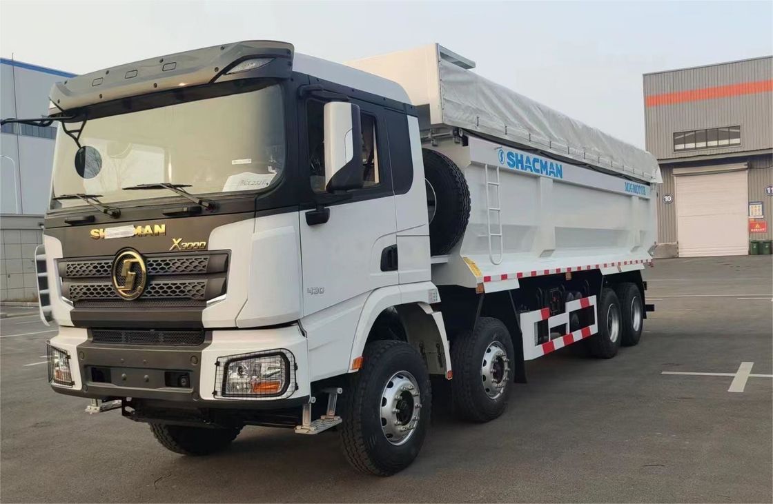 SHACMAN 8x4 440HP EuroV Heavy Dump Truck White 20 - 30 Tons Tipper Dump Truck