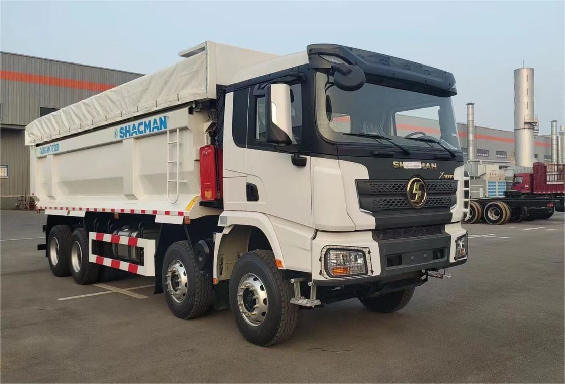 SHACMAN 8x4 440HP EuroV Heavy Dump Truck White 20 - 30 Tons Tipper Dump Truck
