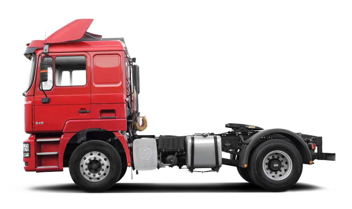 Red SHACMAN F3000 375HP Euro V 6-Wheel Tractor Head 4x2 WEICHAI Engine