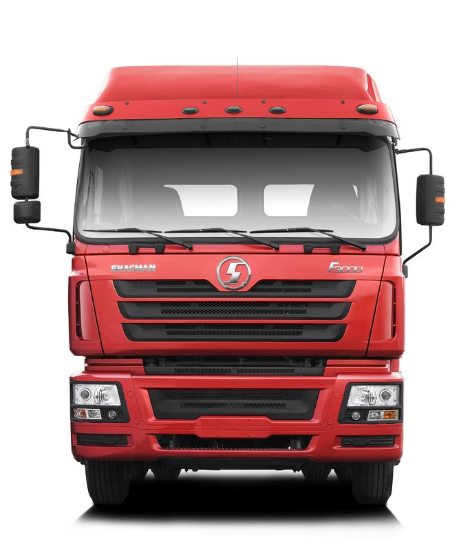 Red SHACMAN F3000 375HP Euro V 6-Wheel Tractor Head 4x2 WEICHAI Engine