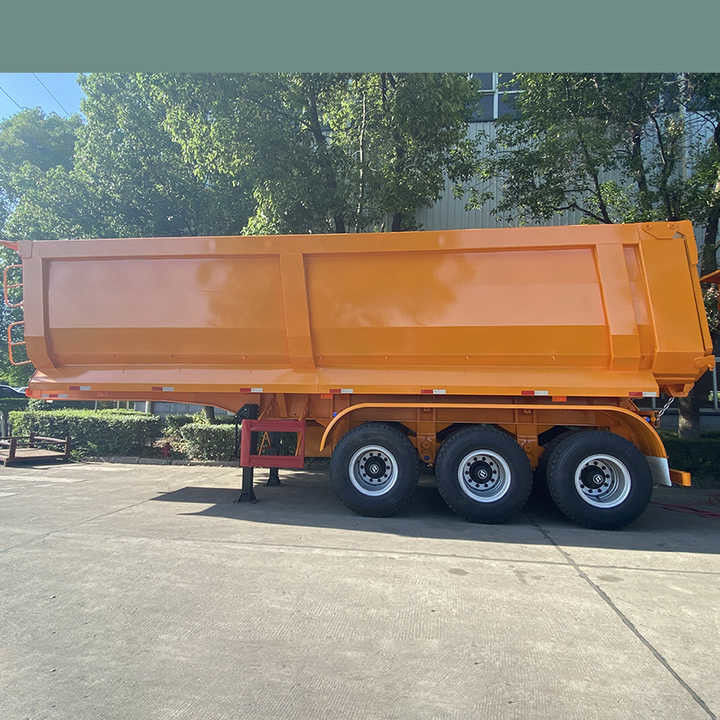 SHACMAN CIMC 3 Axle Tipper Semi Trailer with 70T Max Payload 16T Axle and 28T Landing Gear