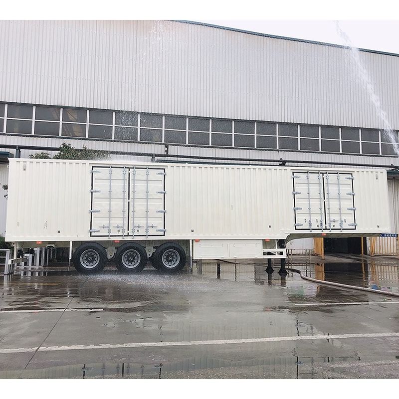 CIMC Van Type Semi Box Trailer 3 Axle Foot Dry Van Container Semi Trailer