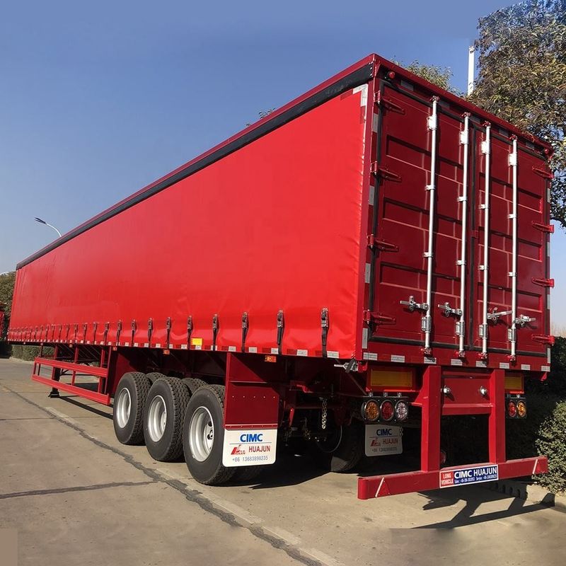 SHACMAN Van Type Semi Trailer 50T 3 Axle Foot Dry Semi Trailer Truck CIMC