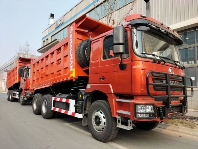 20 Cubic Yards Heavy Dump Truck in Klein Blue with Safety Features Collision Mitigation System and Dump Body Capacity