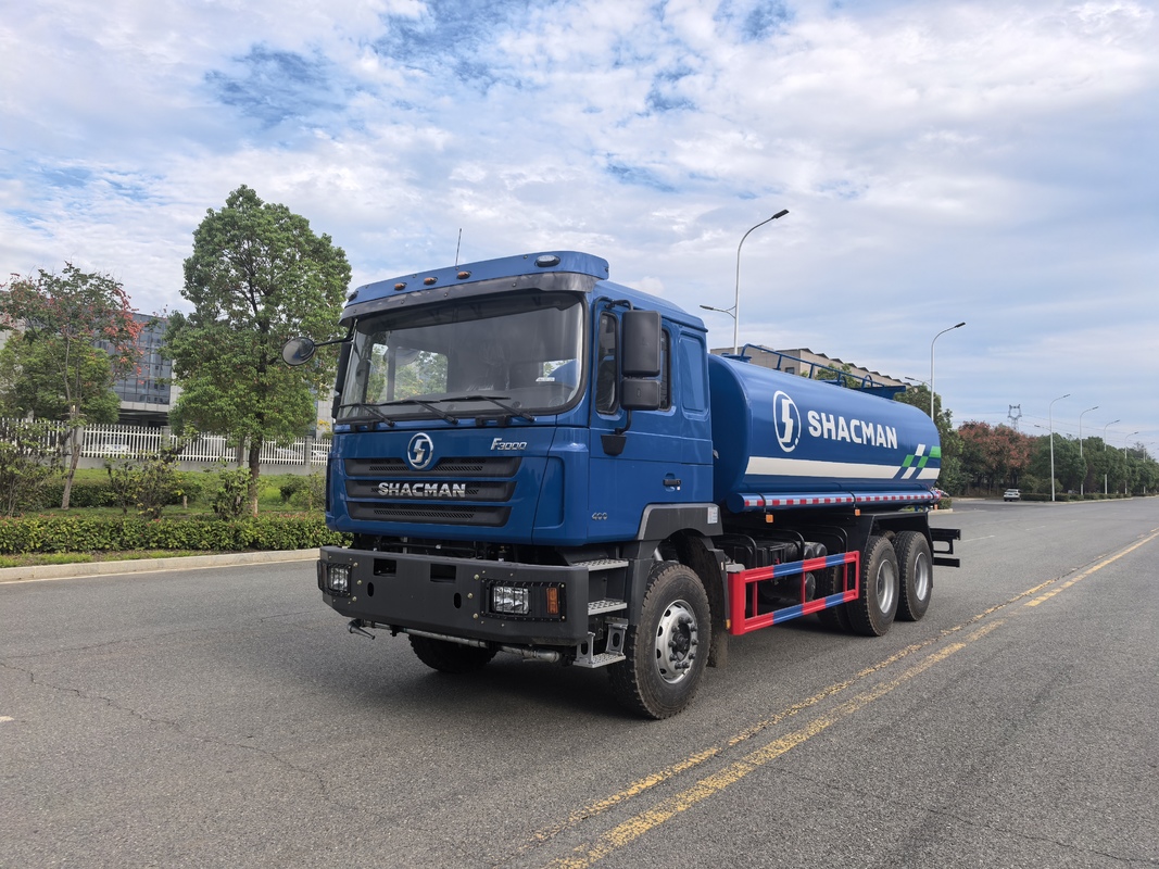 SHACMAN F3000 6x4 Water Tank Truck with 300L Fuel Tank and 7.5T/2*13 Double Stage Axle