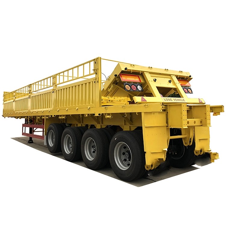 40ft 3 Axle Flatbed Semi Trailers KTL Painting Container Trailer Truck